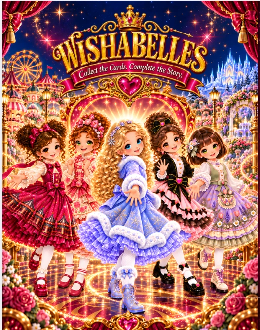 Wishabelles collection book cover with Libby, Faigy, Mindy, Raizy, and Miri